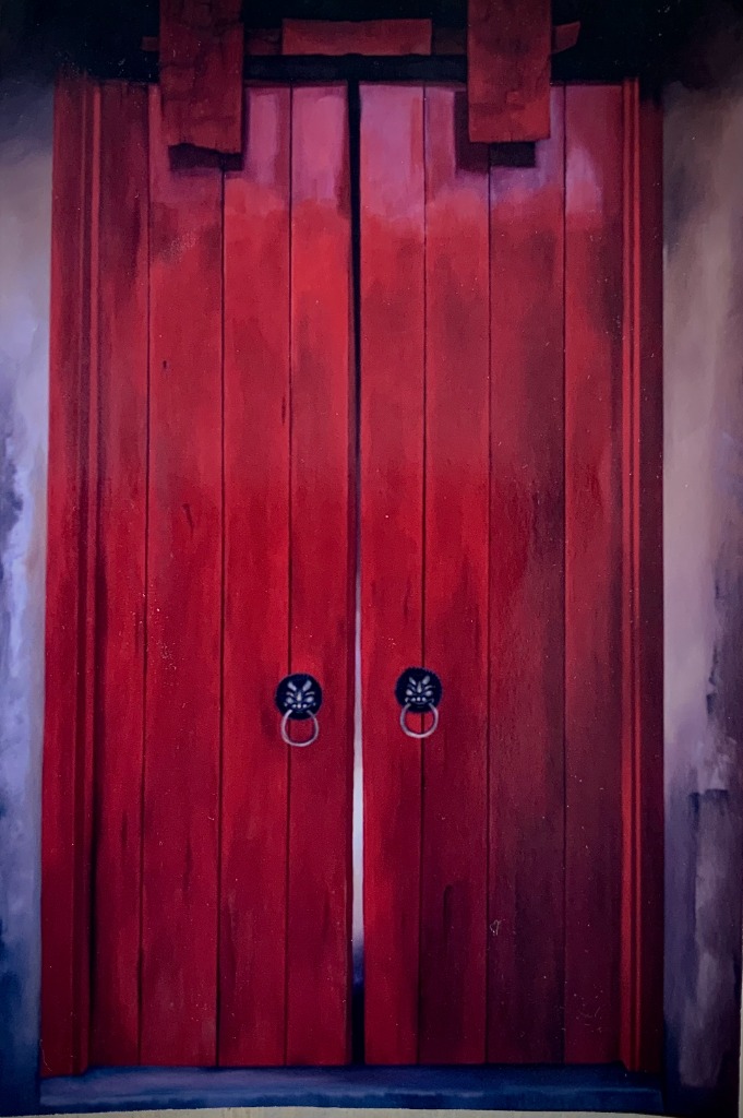 Red Chinese door